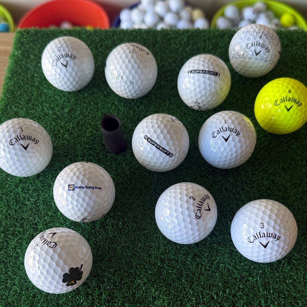 Dozen Callaway SUPERSOFT Golf Ball mix